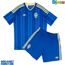 Švedska Gostujuci Dres za djecu SP 2026 Kratak Rukav (+ Kratke hlače)